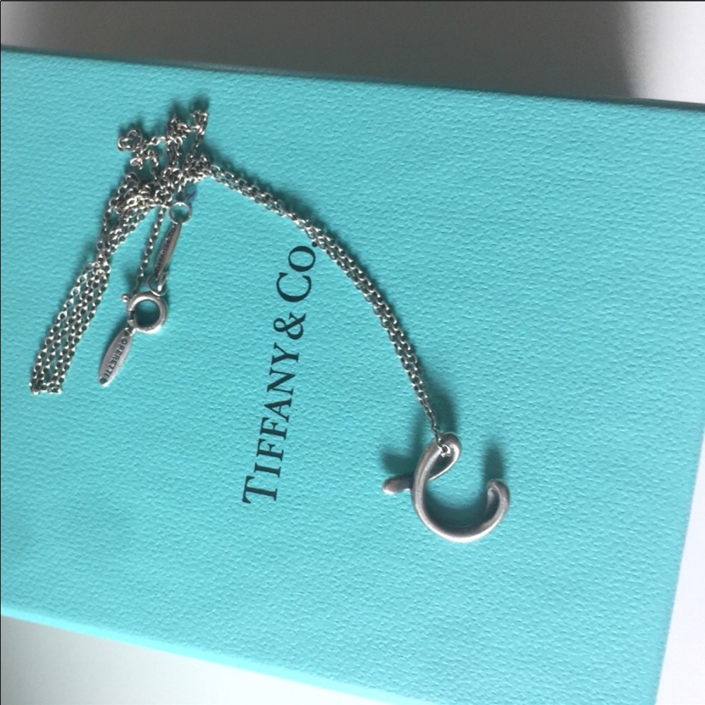 Tiffany’s “C” initial necklace